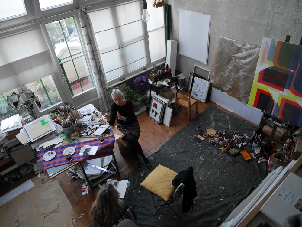 Urszula Sliz's art studio in Wroclaw